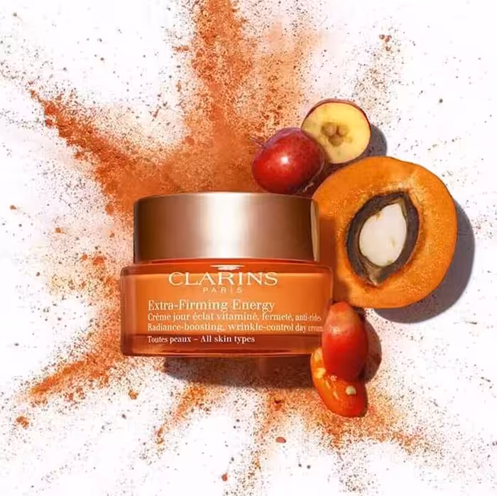 کرم روز تقویت کننده و درخشان کننده اکسترا کلارنس ( CLARINS – Extra Firming Energy Radiance Boosting Day Cream )