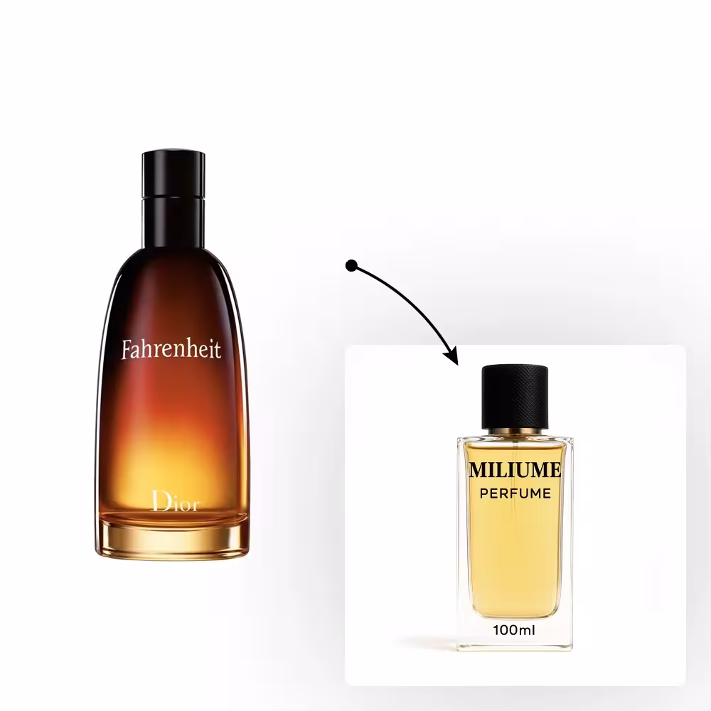 اسانس عطر Dior Fahrenheit برند gemini - کد 2133 - دیور فارنهایت 100ML - میلیوم پرفیوم