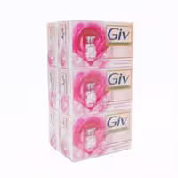 صابون جیو Giv صورتی مدل GIV Beauty Soap pink رایحه ادکلنی بسته 4 عددی