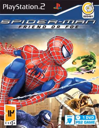 بازی SPIDER MAN FRIEND OR FOE پلی استیشن 2 نشر گردو