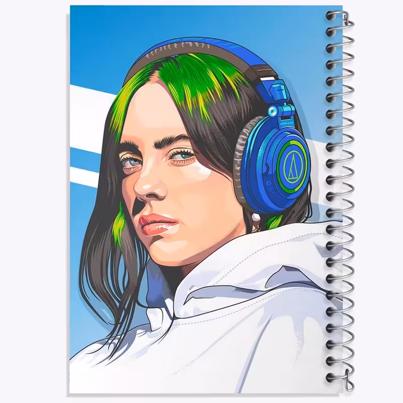 دفتر مشق مدل بیلی آیلیش Billie Eilish کدm7588