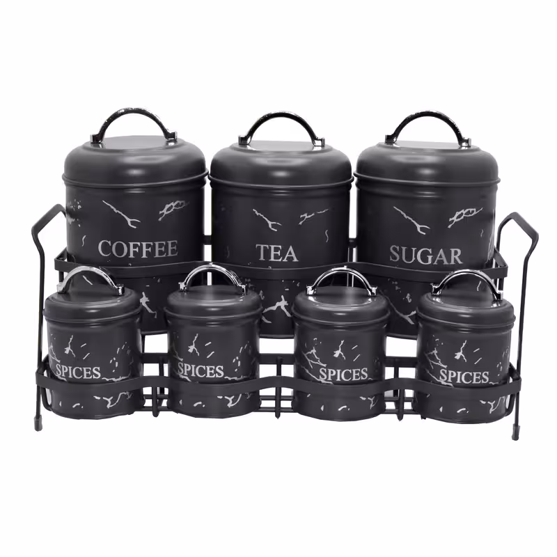 ست جا ادویه 7 پارچه بی.وی.کی مدل ماربل کد 815585