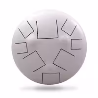 هپی درام 8 نت فولادی ناماسته سفید کد 150007