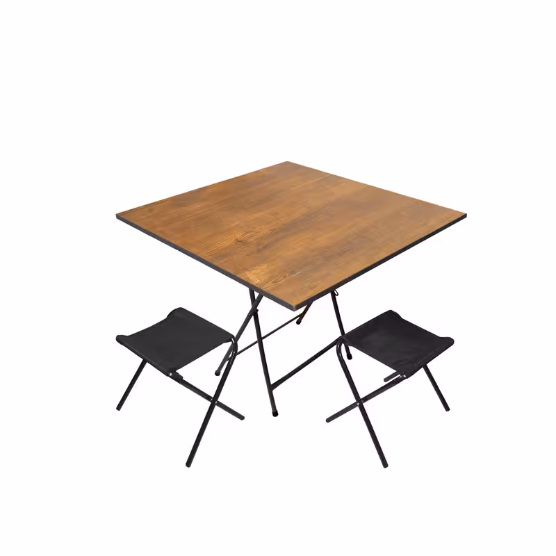 میز و صندلی سفری میزیمو مدل برزنتی کد 8921 مجموعه 3 عددی