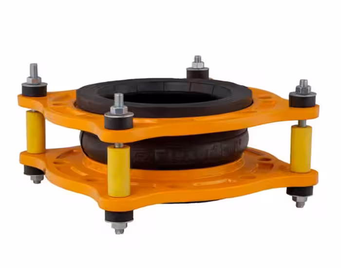 لرزه گیر 10 اینچ آبی PN16 مهاردار لاستیکی فلکسور پارس