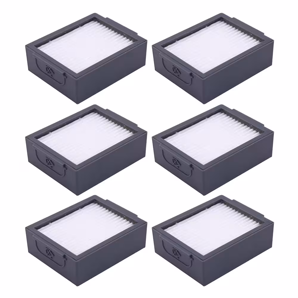 فیلتر هوا 6 عددی جارو رباتیک آی روبات مناسب مدل های iRobot Roomba e, i, & j Series E5 E6 i1 i1 i3 i3 i4 i4 i6 i6 i7 i7 i8 i8 j7 j7 and Combo j5, j5 , i5, i5 Plus (ارسال 10 الی 15 روز کاری)