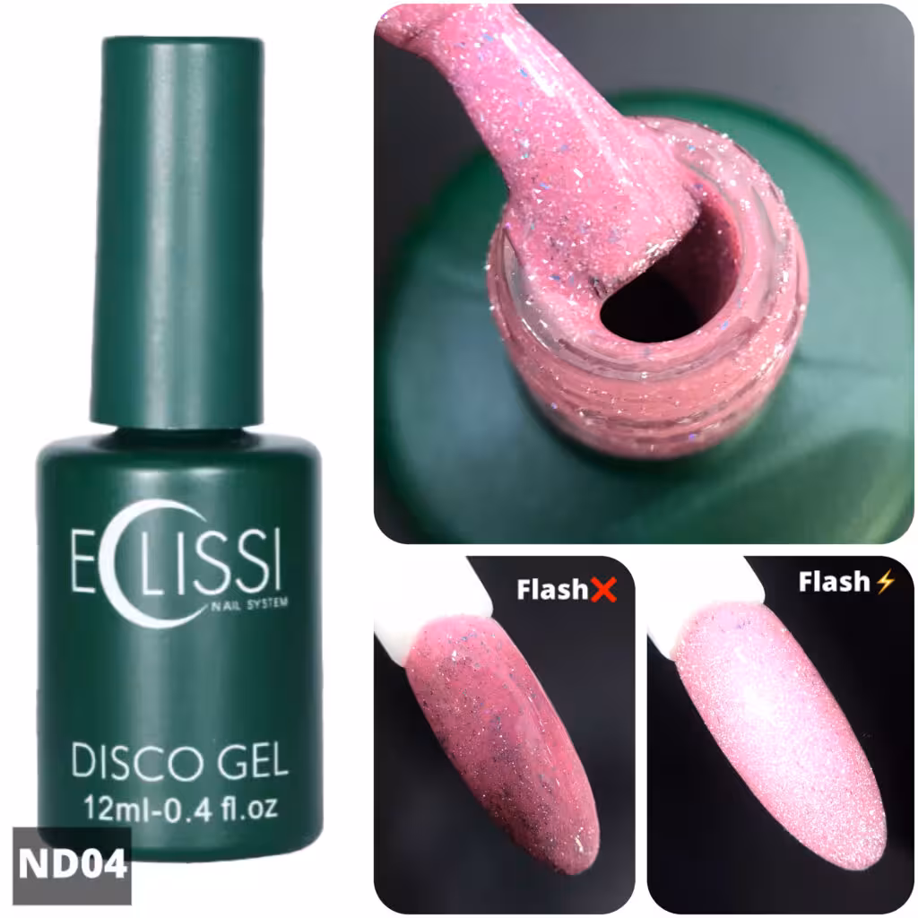 دیسکو ژل نئونی ناخن ECLISSI اکلیسی 12 میل کد ND04