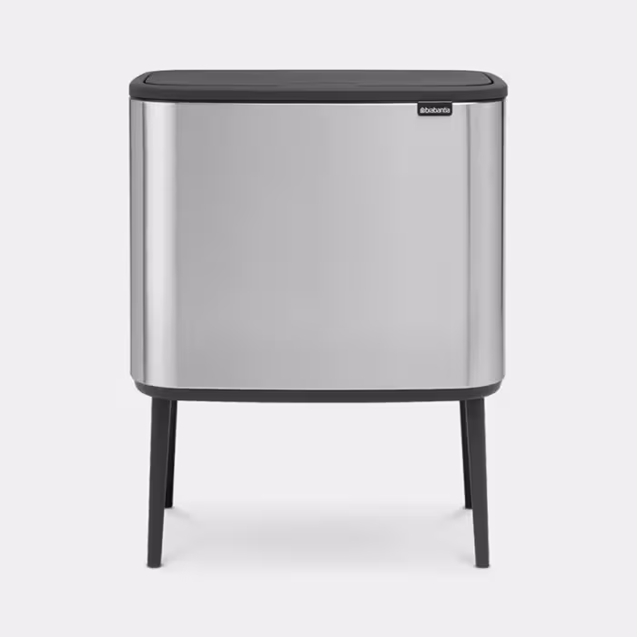سطل زباله 36 لیتر استیل مات برابانتیا | Brabantia BO TOUCH BIN