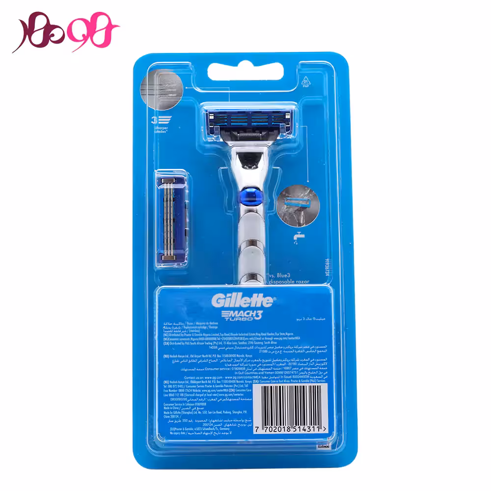 تیغ ژیلت مدل مچ تری توربو - Gillette