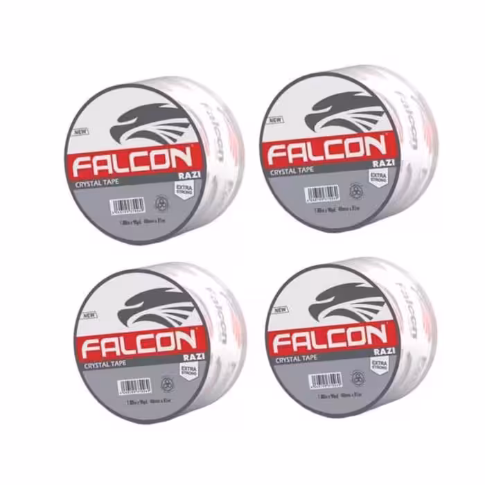 چسب پهن رازی مدل فالکون عرض 4.8 سانتی متر بسته 4 عددی | کالا مکس