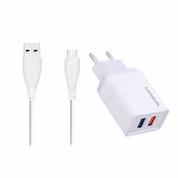 شارژر دیواری 18وات آرسون مدل AN-W24 به همراه کابل تبدیل MICROUSB | کالا مکس