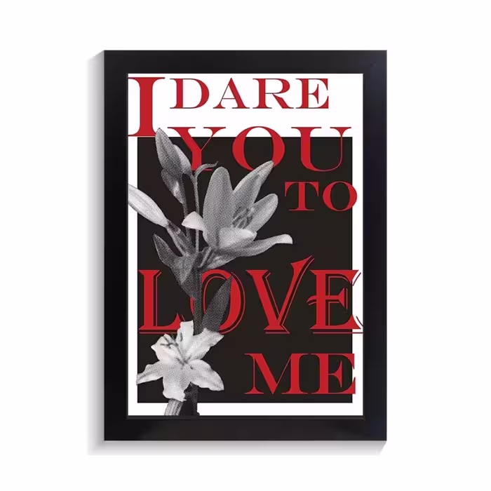 تابلو تزئینی عاشقانه، طرح Love Me، کد PF-27067