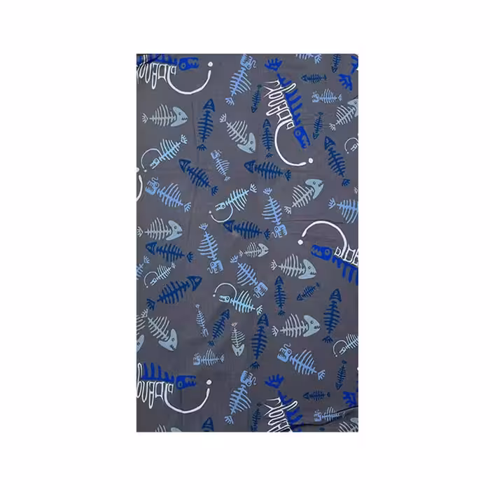 دستمال سر و گردن کوهنوردی طرح اسکلت ماهی