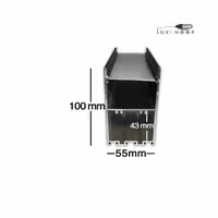 پروفیل چراغ خطی لاینر آویز روکار سه لاین - کد 12