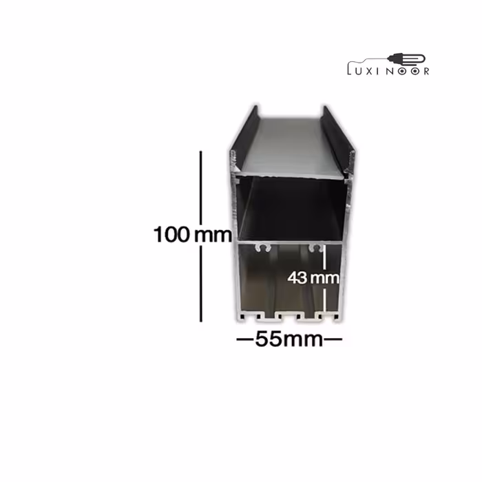 پروفیل چراغ خطی لاینر آویز روکار سه لاین - کد 12