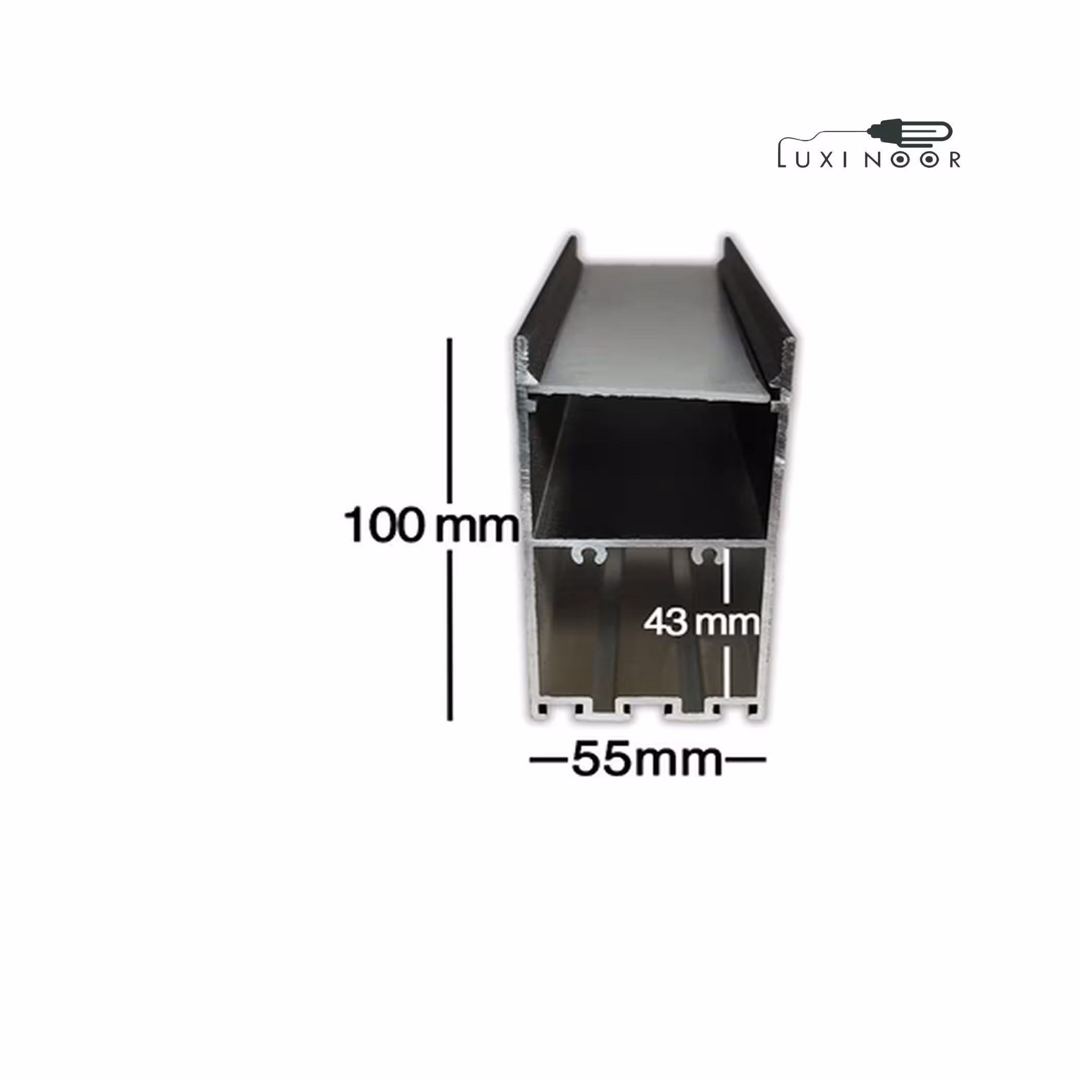 پروفیل چراغ خطی لاینر آویز روکار سه لاین - کد 12