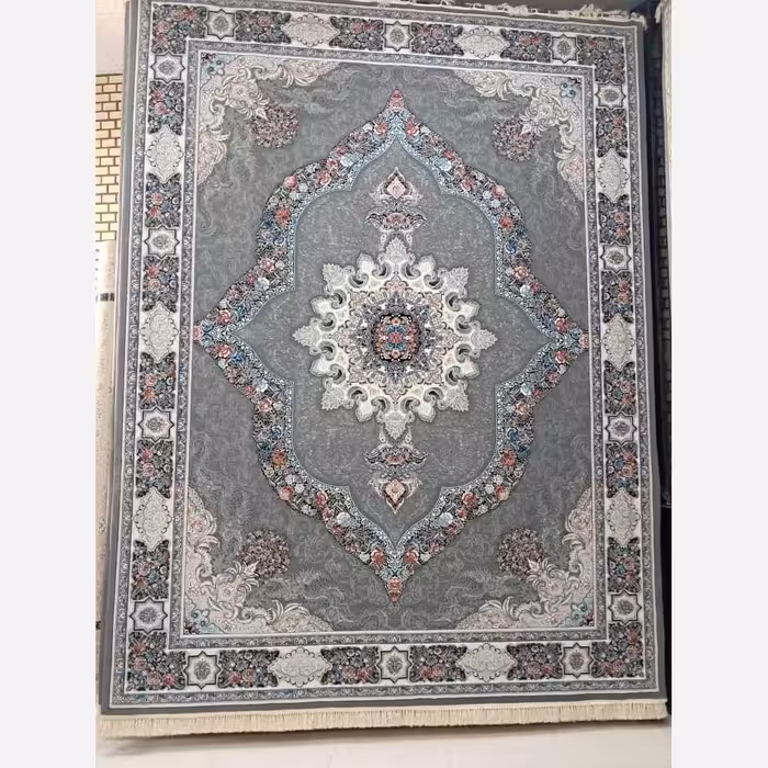 فرش ماشینی 6متری 700شانه کاشان صددرصدنخ اکریلیک نقشه زیبای تلناز