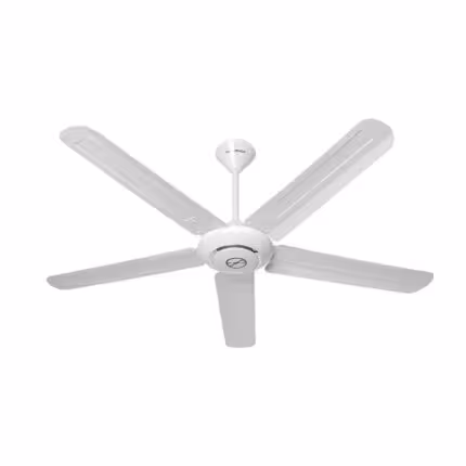 پنکه سقفی خانگی پنج پره کنترل دار سایز 56 اینچ مدل 5B56 سفید فلامینگو