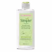 تونر تسکین دهنده و پاک کننده صورت سیمپل مدل Simple حجم 200 میلی لیتر