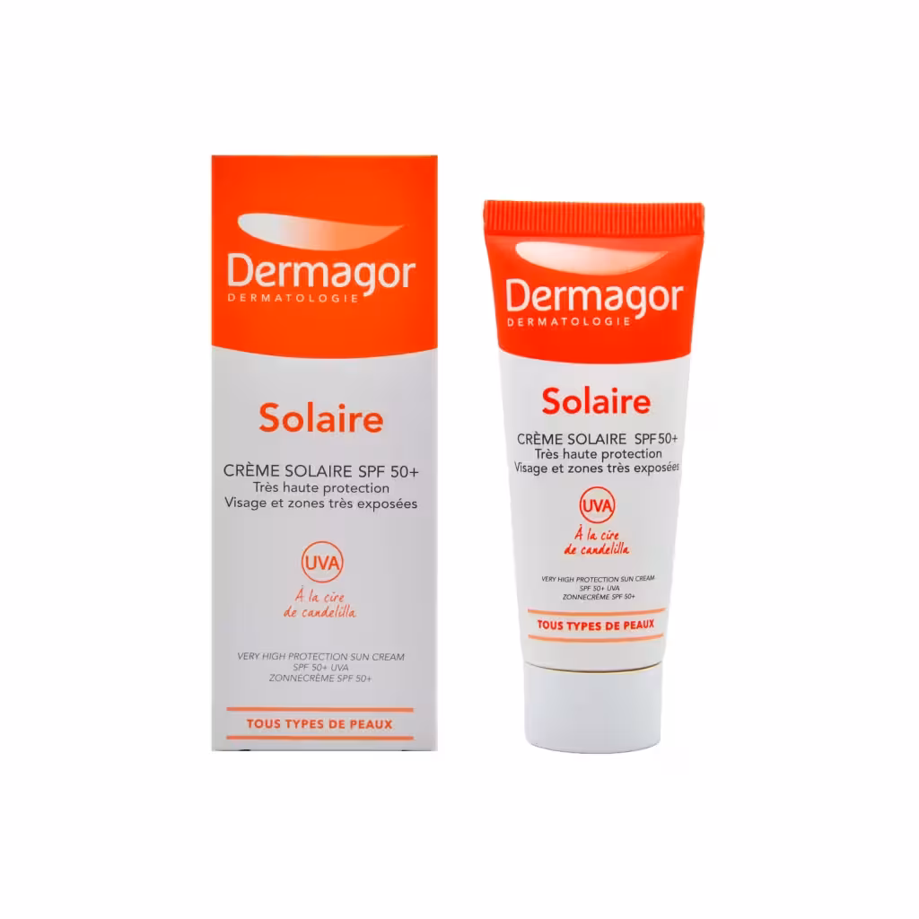 کرم ضد آفتاب بیرنگ درماگور مناسب برای پوست معمولی تا خشک با SPF50