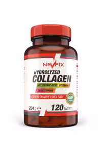 قرص کلاژن،ویتامین C،گلوتاتیون و هیالورونیک اسید Nevfix - بسته 120عددی