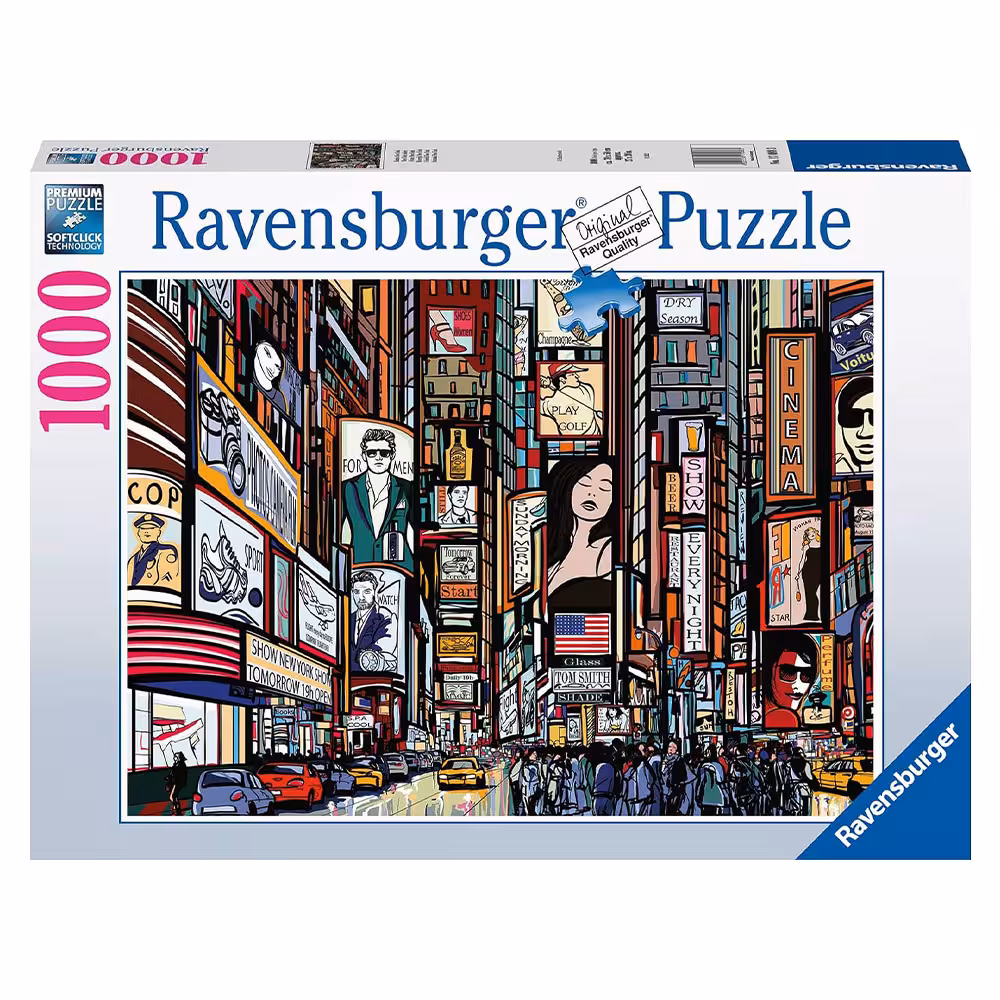 پازل 1000 قطعه Ravensburger طرح نیویورک رنگارنگ
