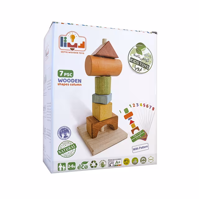 ستون اشکال چوبی سپتا 7 قطعه ای