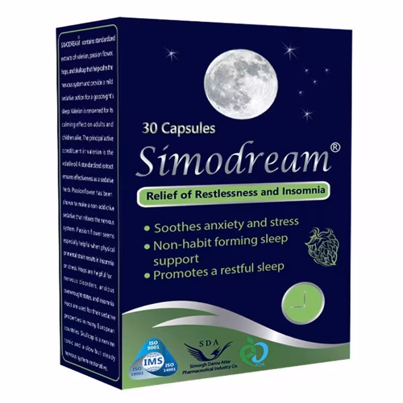 کپسول سیمودریم سیمرغ عطار دارو 30 عددی