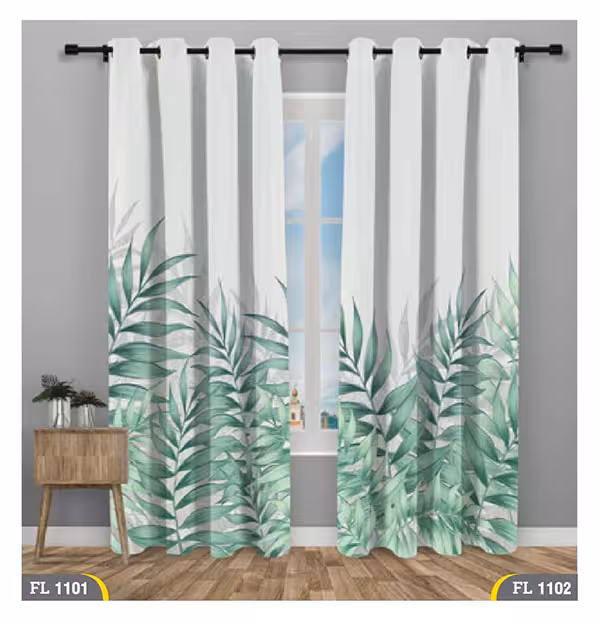 پرده پانچی مدل برگ انجیری کد FL1102