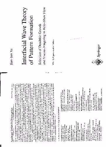 خرید و دانلود نسخه کامل کتاب Interfcial wave theory of pattern formation