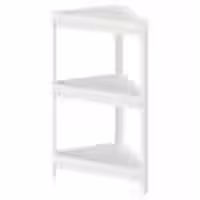 شلف سه طبقه گوشه‌ایی حمام 33*33 سانتی ایکیا Ikea VESKEN 704.710.92