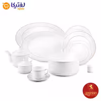 سرویس میلانو سفید رادیانس چینی زرین 12 نفره 102 پارچه