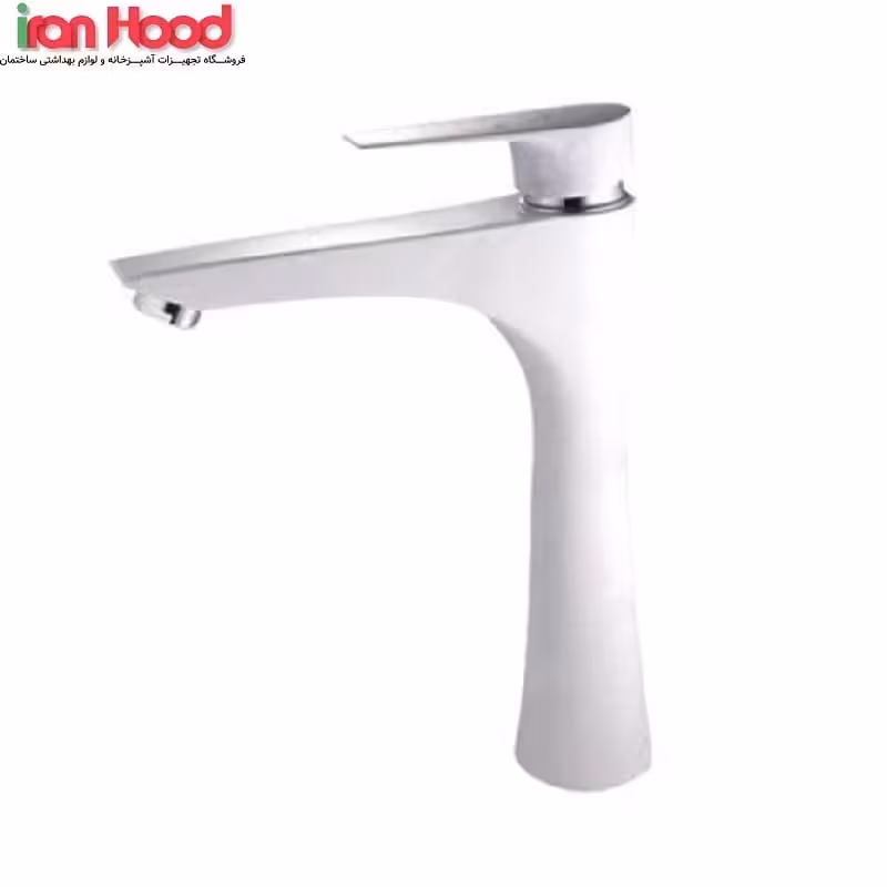شیر روشویی پایه بلند البرز روز مدل کارن سفید