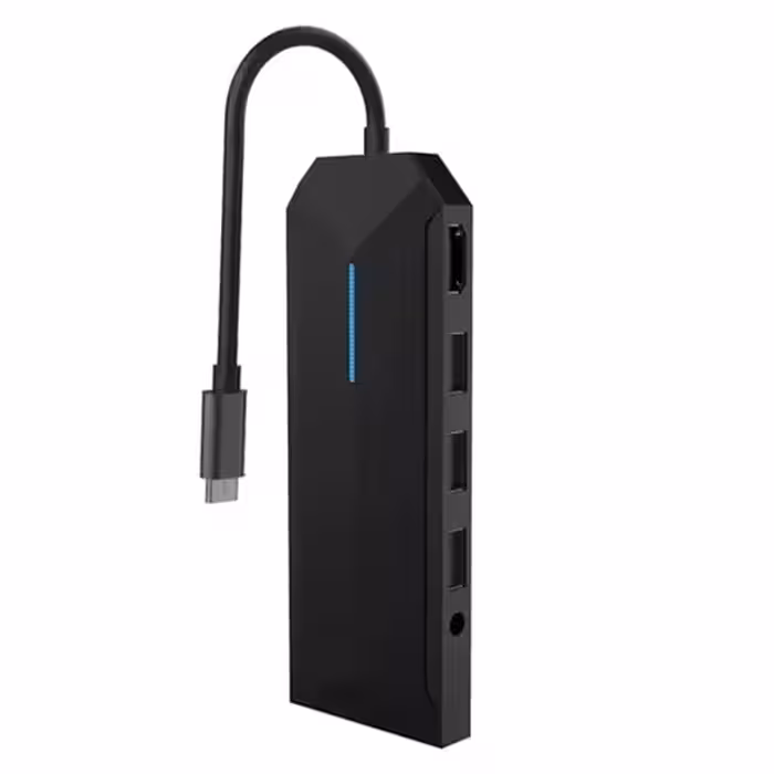 هاب گیمینگ برند پرودو مدل porodo 9IN1 Usb-c HUB 4K Gamers Edition PDX526