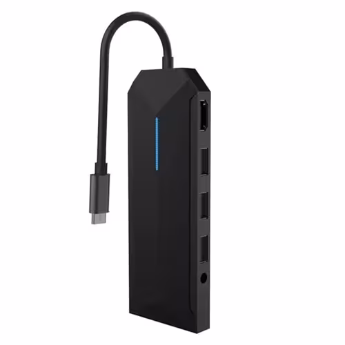 هاب گیمینگ برند پرودو مدل porodo 9IN1 Usb-c HUB 4K Gamers Edition PDX526