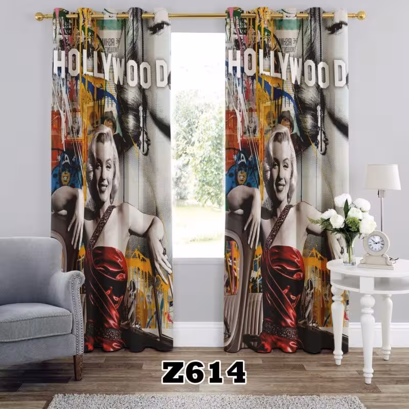 پرده سه بعدی طرح چهره