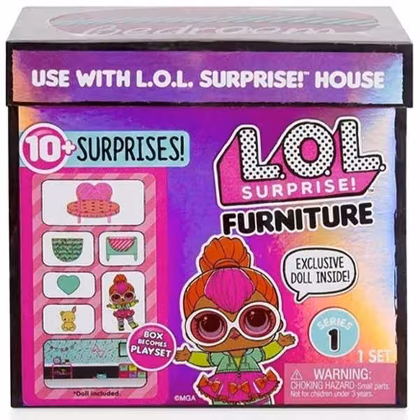 عروسک LOL Surprise سری Furniture Meubles مدل Neon QT Doll