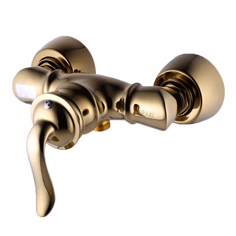 شیر توالت البرز روز مدل اسپیرال طلایی مات