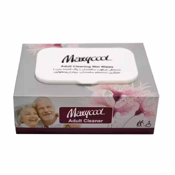 دستمال مرطوب پاک کننده سالمندان ماکسی کول 40 عددی