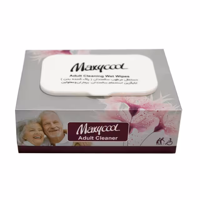 دستمال مرطوب پاک کننده سالمندان ماکسی کول 40 عددی