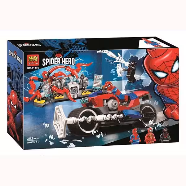 لگو موتور اسپایدرمن و کارنیج و ونوم