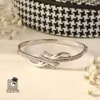 دستبند النگویی نقره 14738