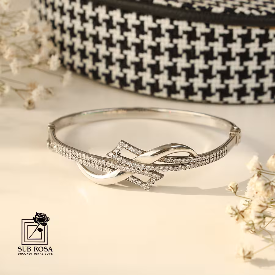 دستبند النگویی نقره 14738