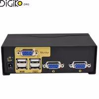 سوئيچ کی وی اِم 2 پورت VGA فرانت