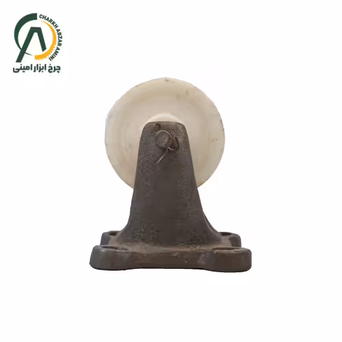 چرخ چدن ریز تفلون بوشی ثابت قطر 75 میلی متر