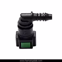 سوکت صافی بنزین 90 درجه سبز برند  BBZ (کد 120)