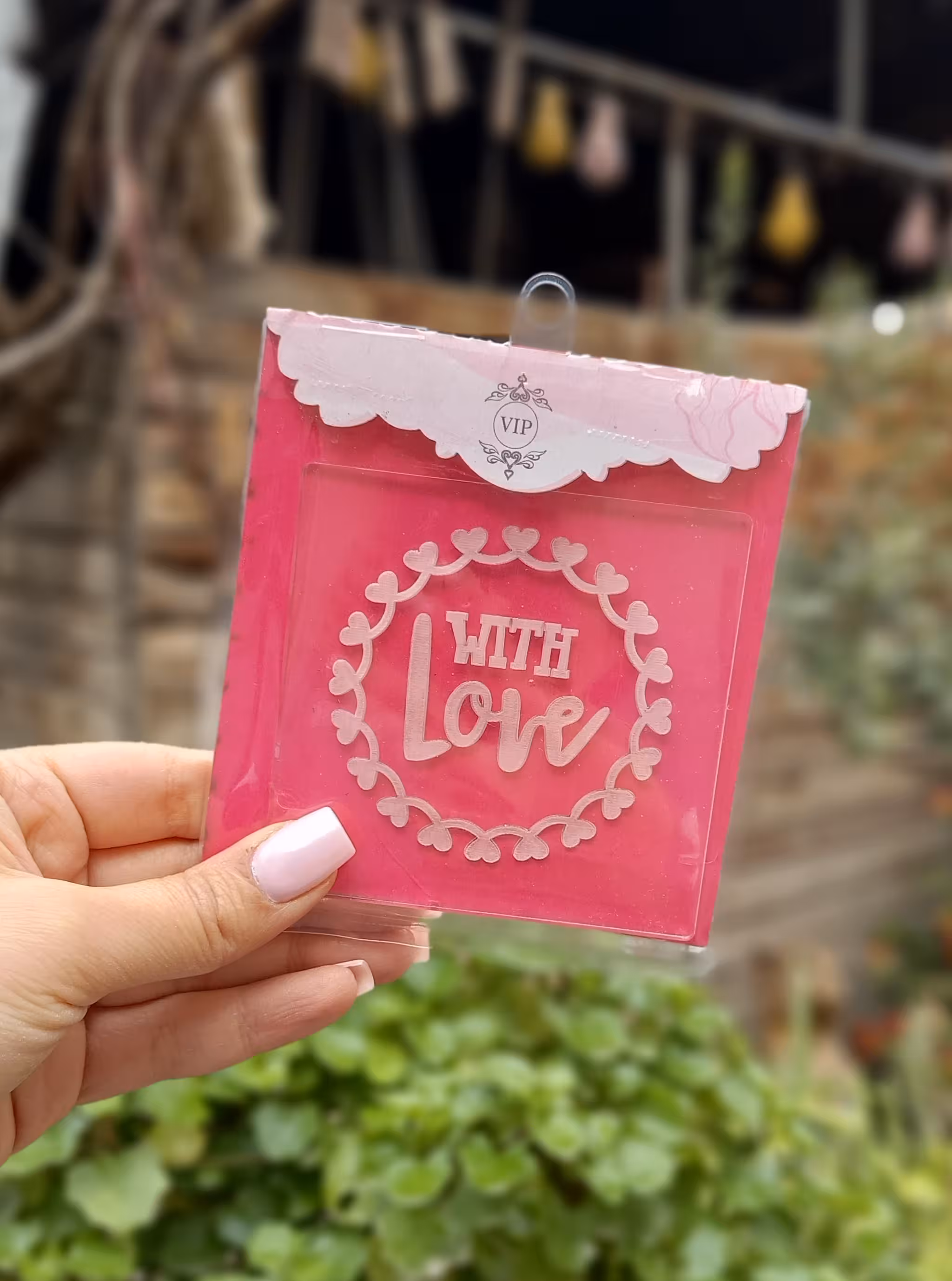 استامپ برجسته طرح with love