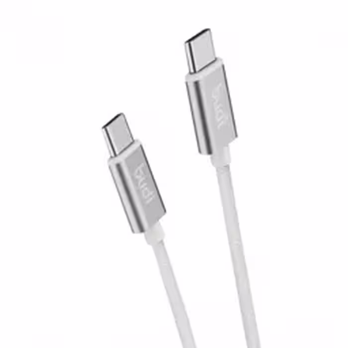 کابل شارژ کنفی ‌USB-C به ‌USB-C بودی مدل Budi DC103TT10W طول 1 متر