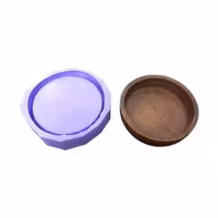 قالب سیلیکونی کاسه گرد طرح چوب قطر 18سانت