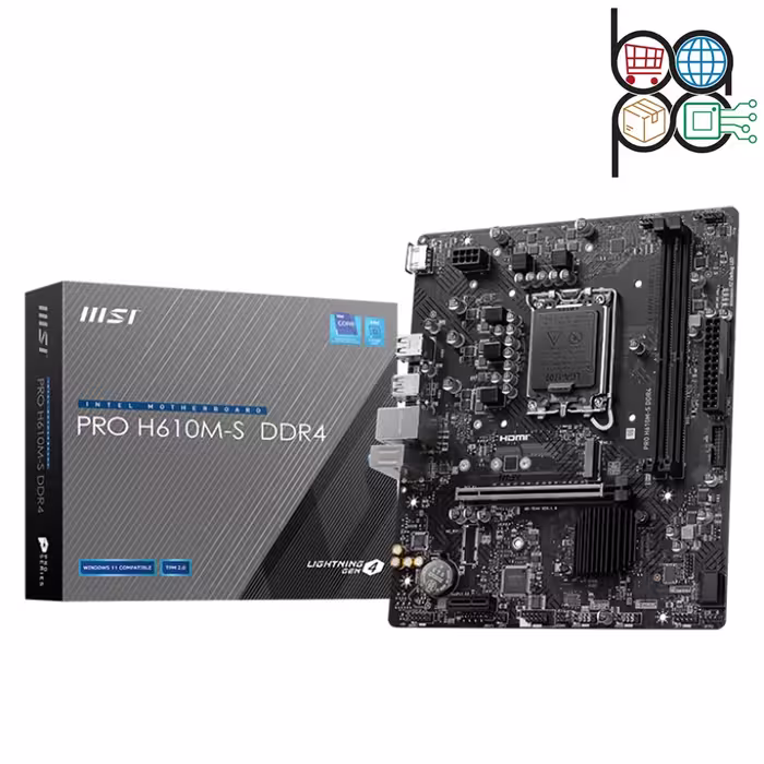 مادربرد MSI مدل PRO H610M-S، پشتیبانی از حافظه DDR4
